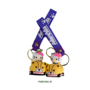 Hello Kitty 3D Keychain | Sanrio Cute Character Rubber Keychain Collectible