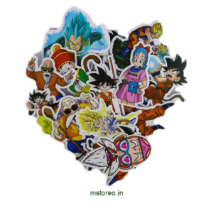 Dragon Ball Z Anime Stickers – 50-Piece Waterproof Vinyl Sticker Pack for Laptop, Bike, Mobile, Bottle & Accessories