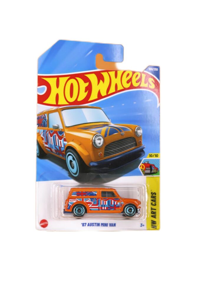 Hot Wheels ’67 Austin Mini Van – 1:64 Scale Die-Cast Classic British Mini Delivery Van | Collector Edition