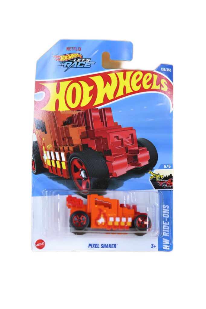 Hot Wheels Pixel Shaker Die-Cast Car | Retro 8-Bit Video Game Style Collectible