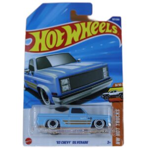 Hot Wheels ’83 Chevy Silverado – 1:64 Scale Die-Cast Classic Pickup Truck | Collector Edition