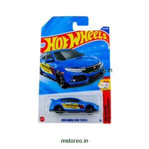 Hot Wheels 2018 Honda Civic Type R Die-Cast Car – 1:64 JDM Performance Hatchback Collectible