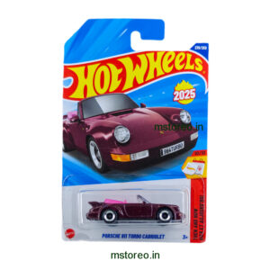 Hot Wheels Porsche 911 Turbo Cabriolet Die-Cast Car | Luxury Convertible Sports Car Model | Premium Collectible Toy