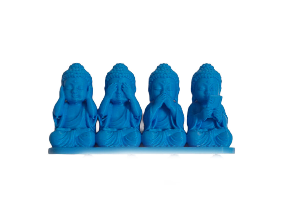 Baby Buddha Statue Set – See No Evil, Hear No Evil, Speak No Evil & Think No Evil | Home Decor | 3D Printed