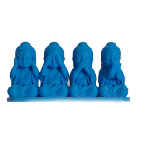 Baby Buddha Statue Set – See No Evil, Hear No Evil, Speak No Evil & Think No Evil | Home Decor | 3D Printed