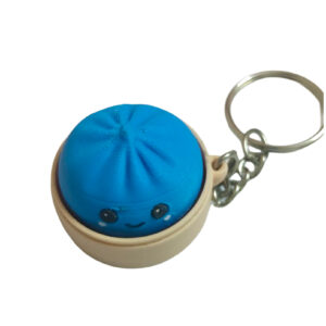 Cute Dumpling Keychain – Kawaii 3D Printed Dumpling Keyring