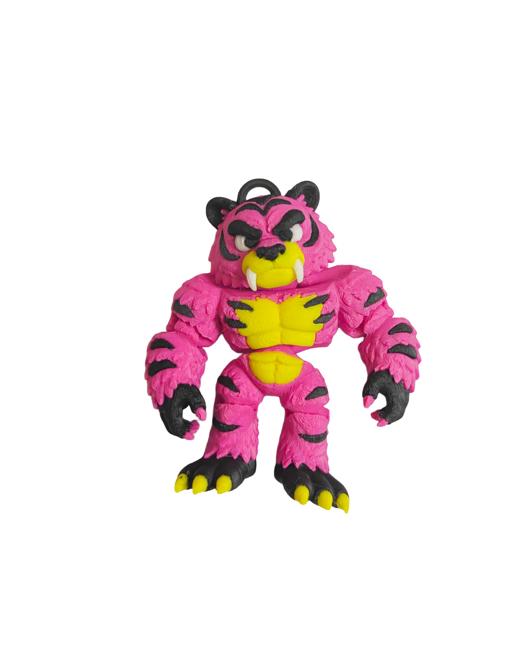Tiger Flexi 3D Printed Keychain | Articulated Animal Keychain